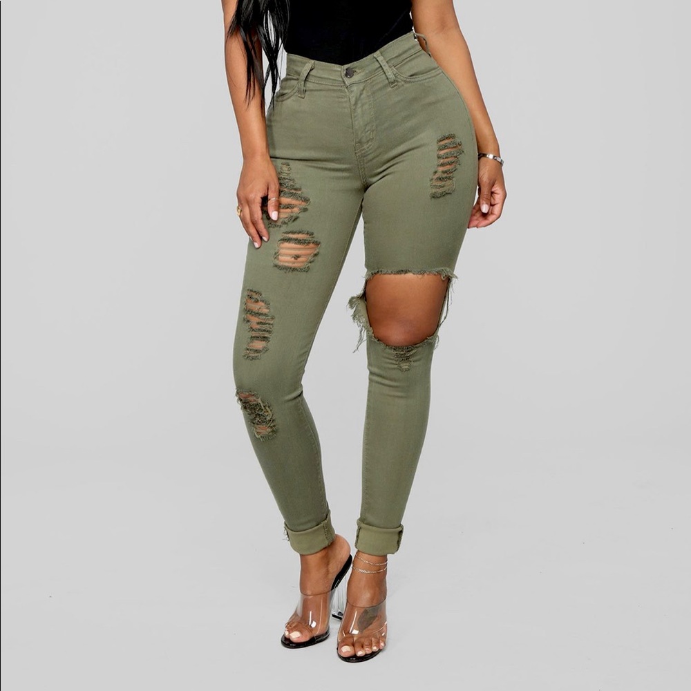 Fashion Nova Glistening Jeans with Tags